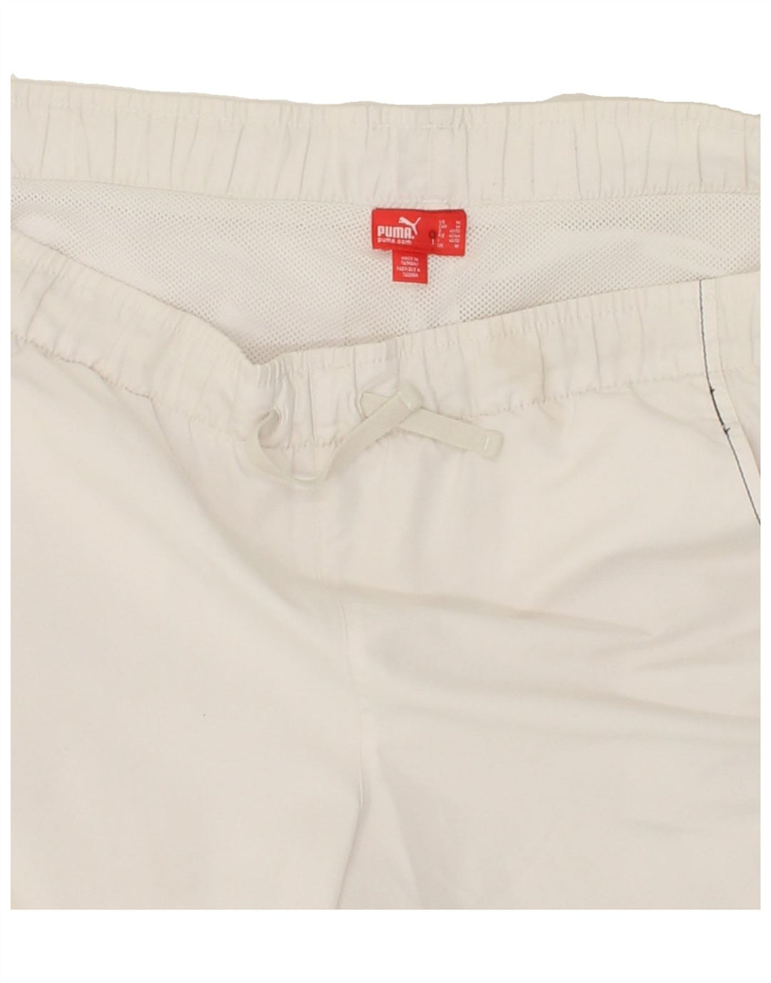 PUMA Mens Graphic Sport Shorts Medium White Vintage Puma and Second-Hand Puma from Messina Hembry 