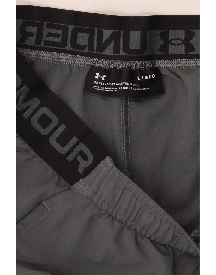 Męskie spodenki sportowe Under Armour Graphic, duże, szare, z blokami kolorów