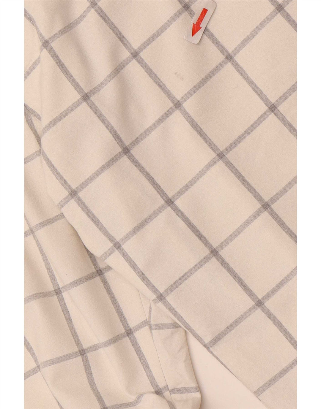 Męskie spodnie chino Zara EU 40 Medium W31 L33, poliester w białą kratkę