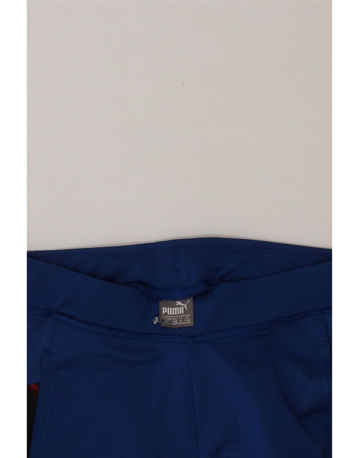 PUMA Boys Sport Shorts 7-8 Years Small  Blue Colourblock Vintage Puma and Second-Hand Puma from Messina Hembry 