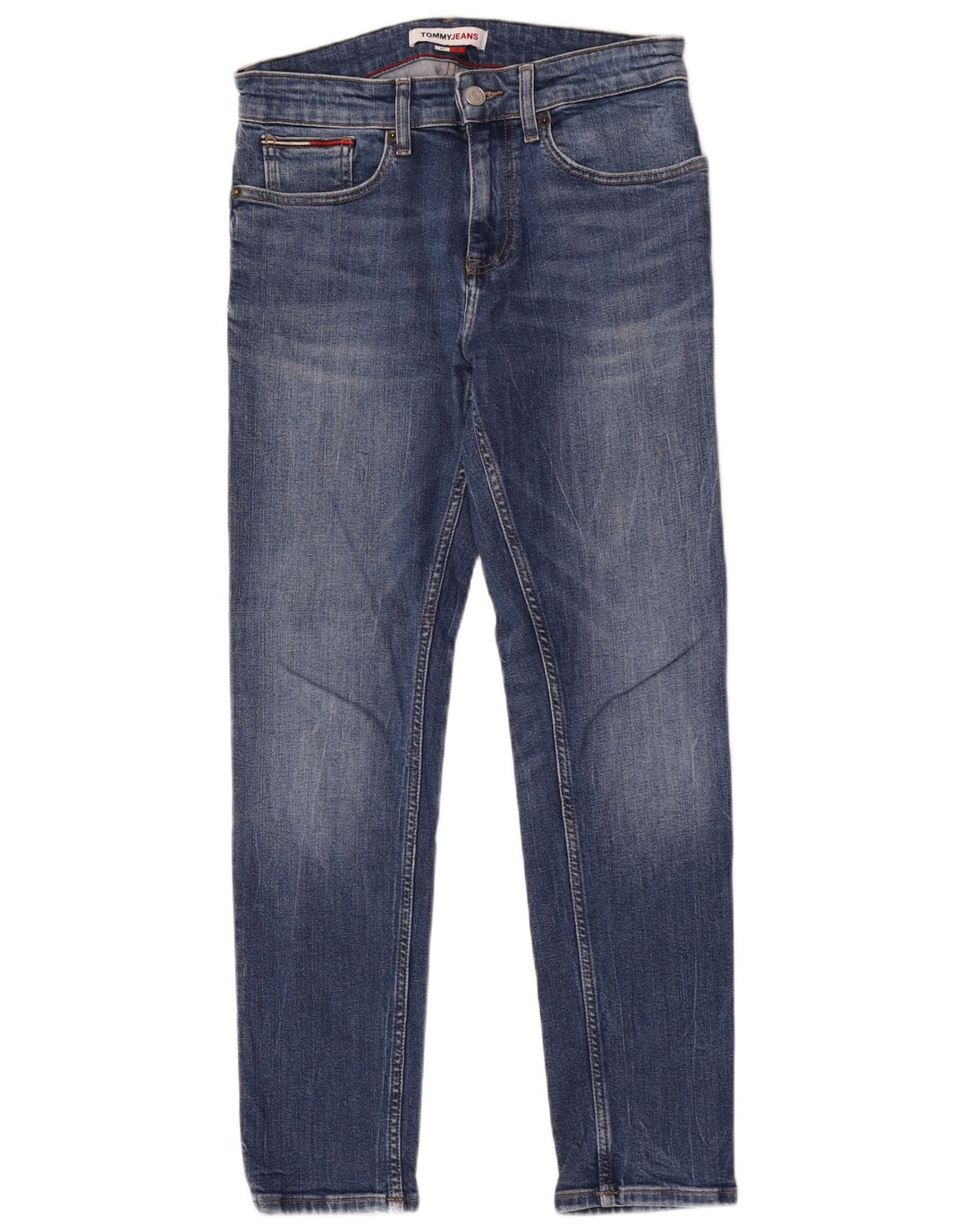 Męskie jeansy slim fit Tommy Hilfiger W27 L30 Niebieskie bawełniane