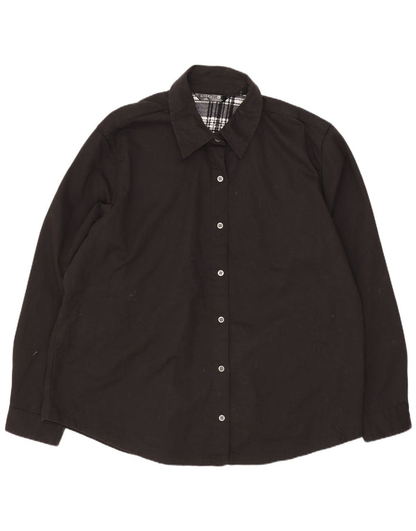 Damska koszula Lee Lumberjack o luźnym kroju, UK 18 XL, czarna bawełna