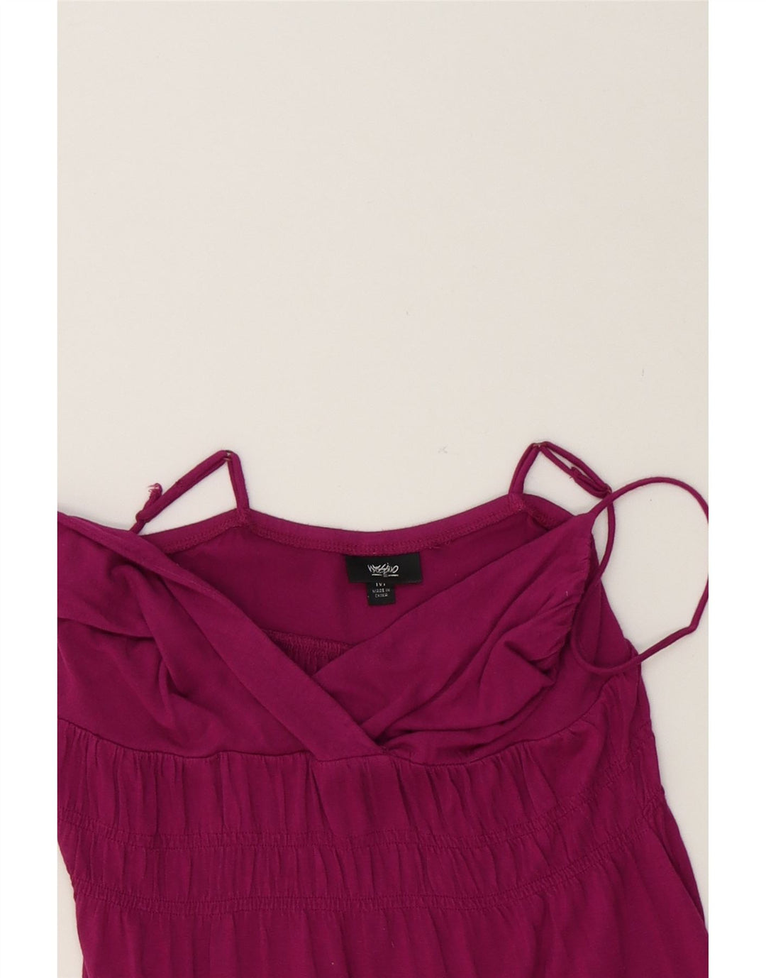 MOSSIMO Womens Sleeveless Maxi Dress UK 12 Medium Maroon Rayon Vintage Mossimo and Second-Hand Mossimo from Messina Hembry 