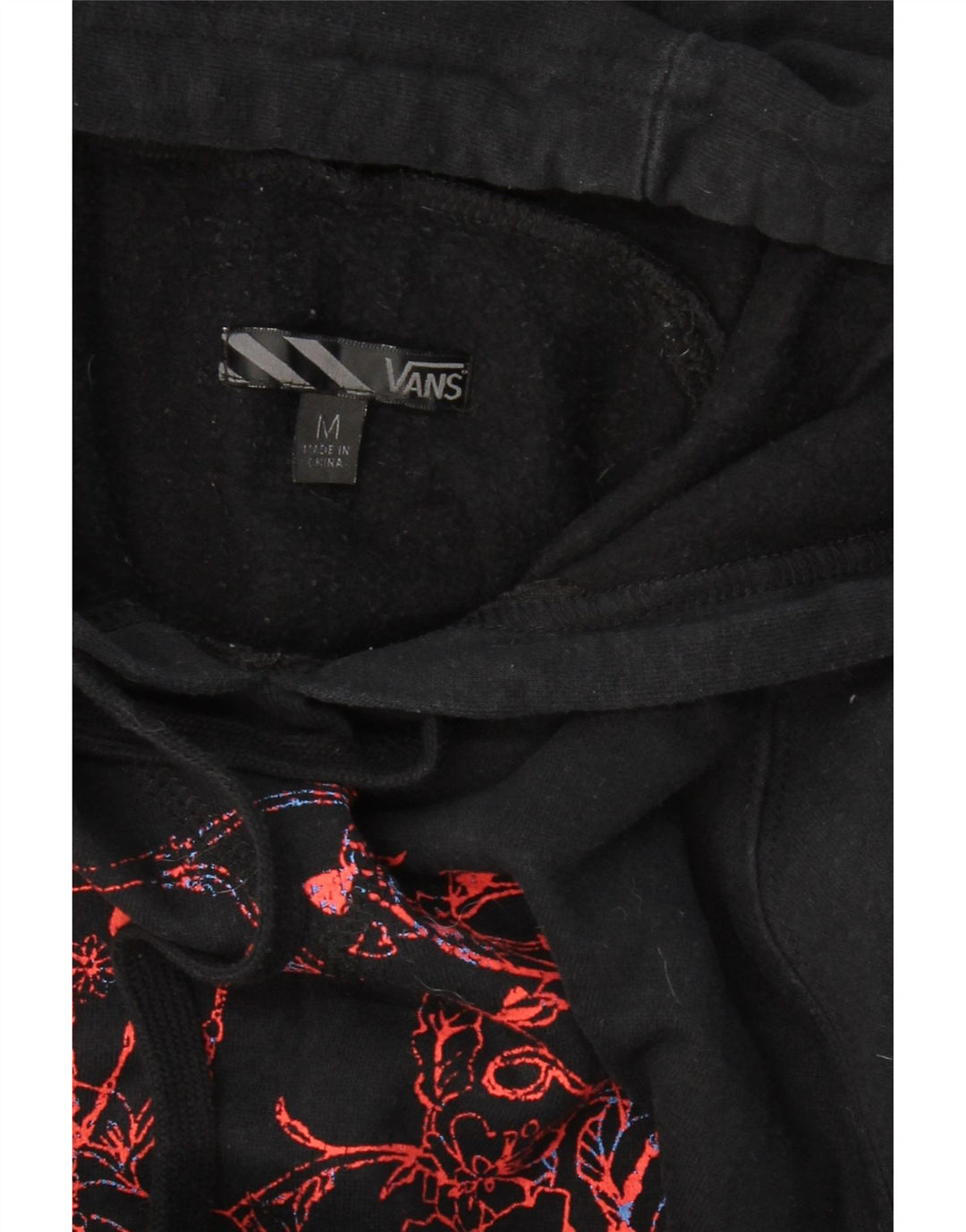 Damska bluza z kapturem Vans Graphic UK 14, średnia czarna