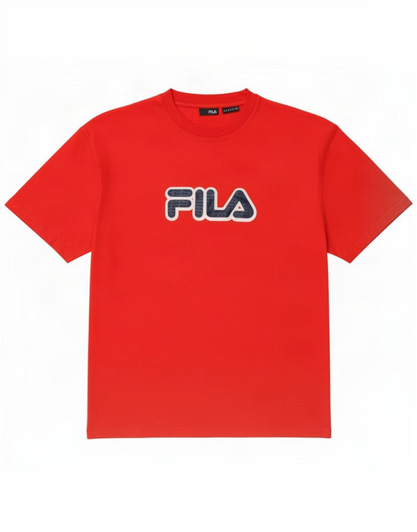 Fila Męska koszulka graficzna Top XL czerwona bawełniana