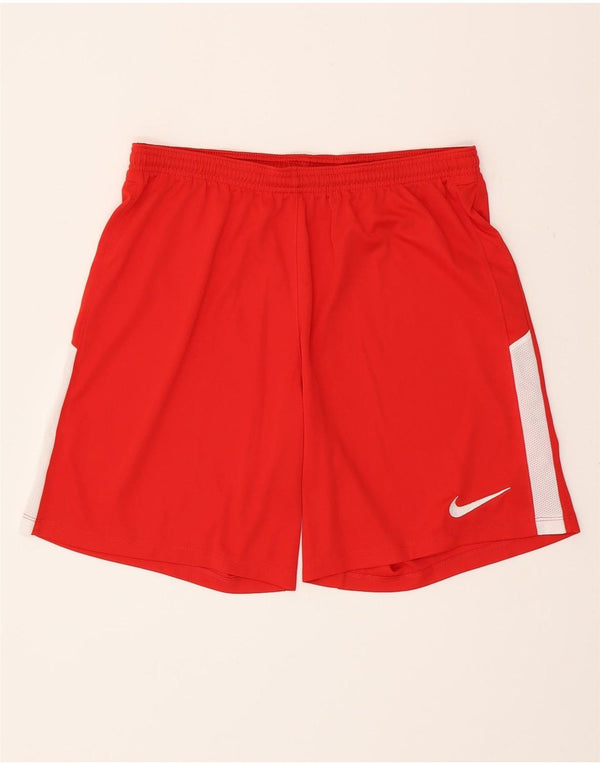 Męskie spodenki sportowe NIKE Dri Fit Slim Fit, duże, czerwone, z blokami kolorów