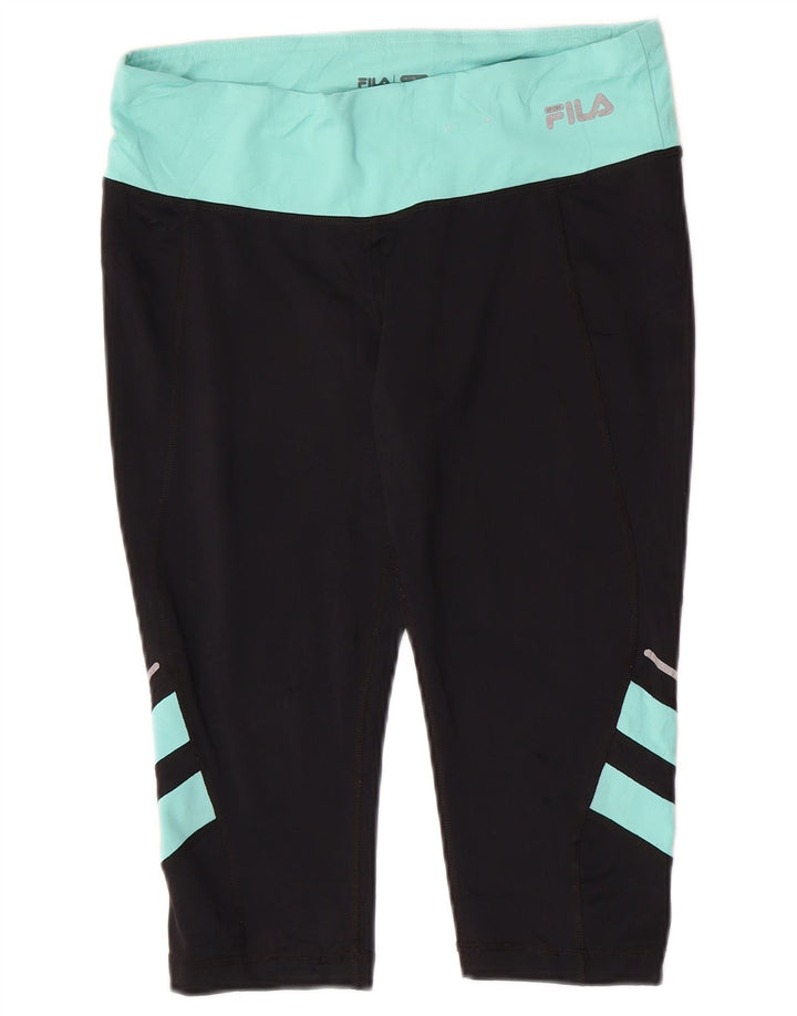 Damskie legginsy Capri Fila UK 12 w kolorze średniej czerni
