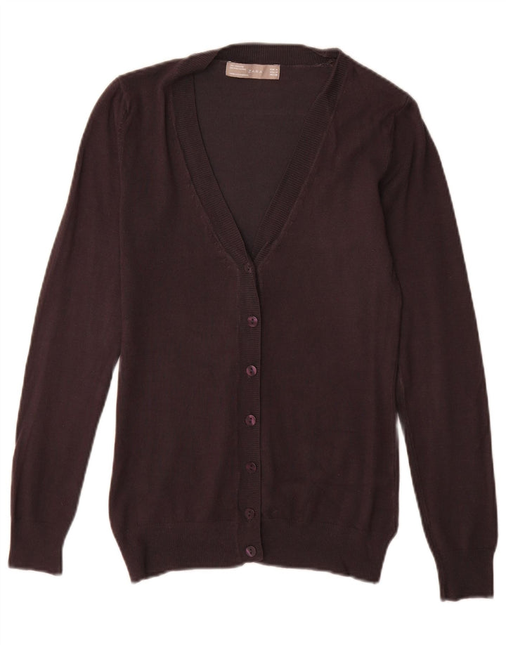 Sweter damski Zara Cardigan UK 12 Średni szary wiskoza