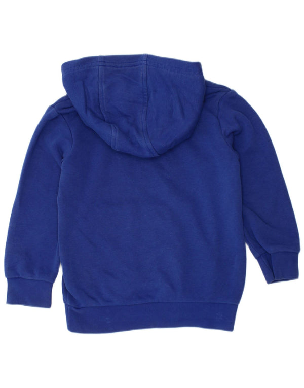 Chłopięca bluza z kapturem Adidas Graphic 3-4 lata niebieska bawełniana