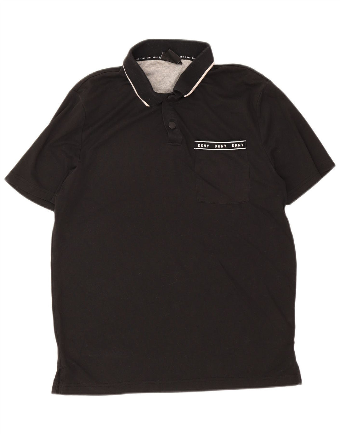Męska koszulka polo Dkny, średnia czarna, bawełniana