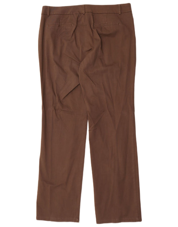 Spodnie damskie Dockers Ideal Fit Straight Casual US 16 2XL W36 L34 Brązowe