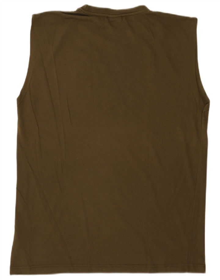 Męska kamizelka z grafiką Nike Dri Fit, duża, bawełniana w kolorze khaki