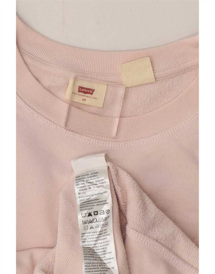 Damska bluza Levi's UK 24 4XL Różowa bawełna