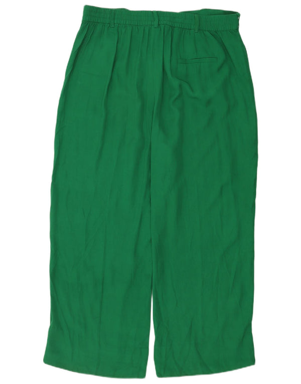 Damskie spodnie chino z szeroką nogawką Zara 2XL W34 L28 zielone