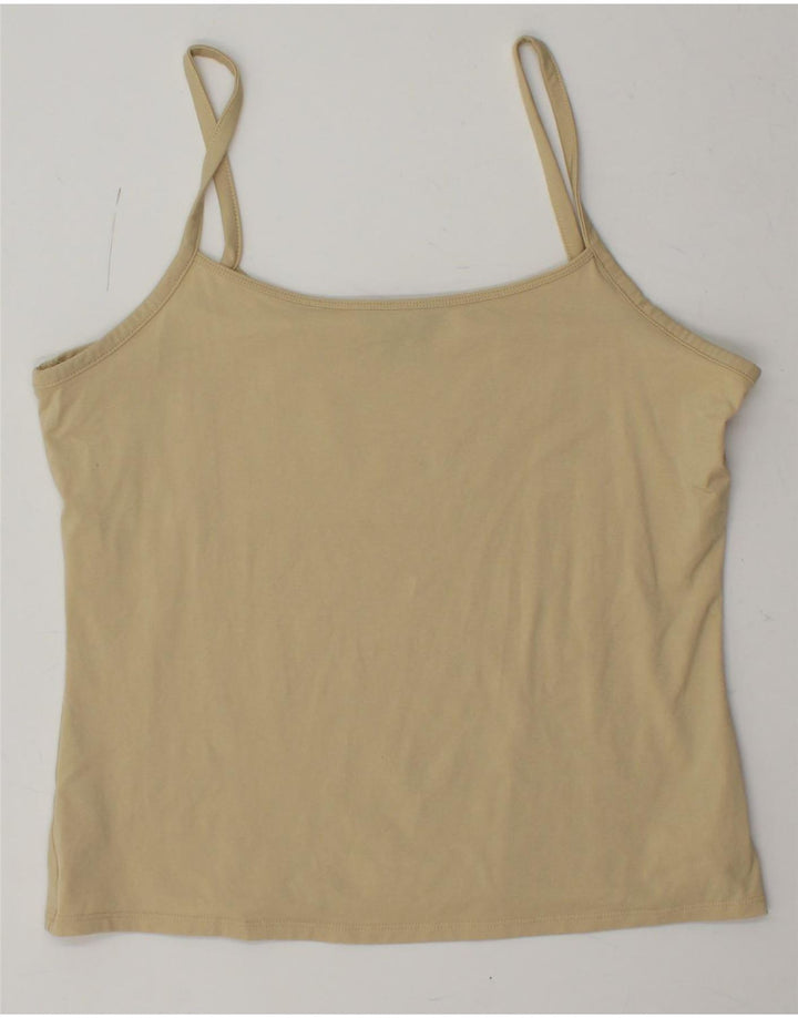 EDDIE BAUER Womens Cami Top UK 14 Medium Beige Nylon Vintage Eddie Bauer and Second-Hand Eddie Bauer from Messina Hembry 