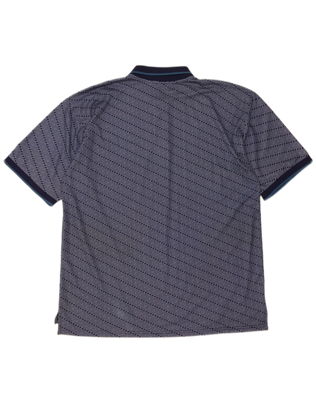 Męska koszulka polo Fila XL, poliester w granatowe paski