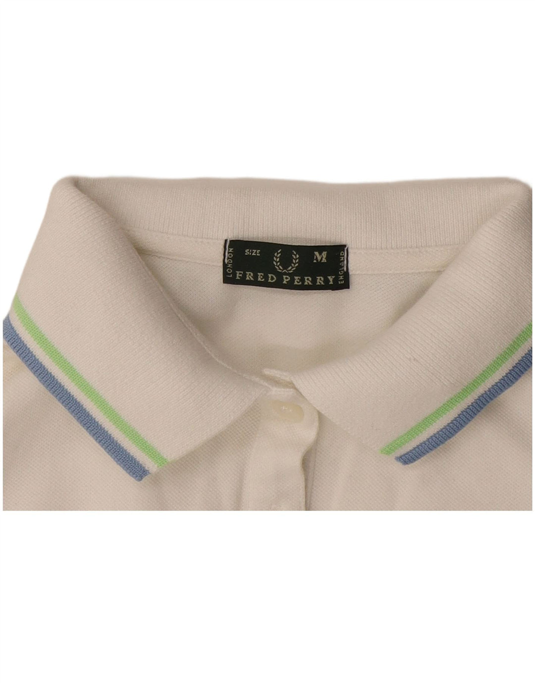 Damska koszulka polo Fred Perry UK 12, średnia biel