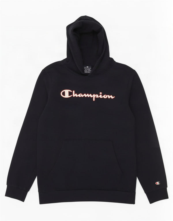 Chłopięcy sweter z kapturem Champion Graphic 13-14 lat XL, granatowy, bawełniany