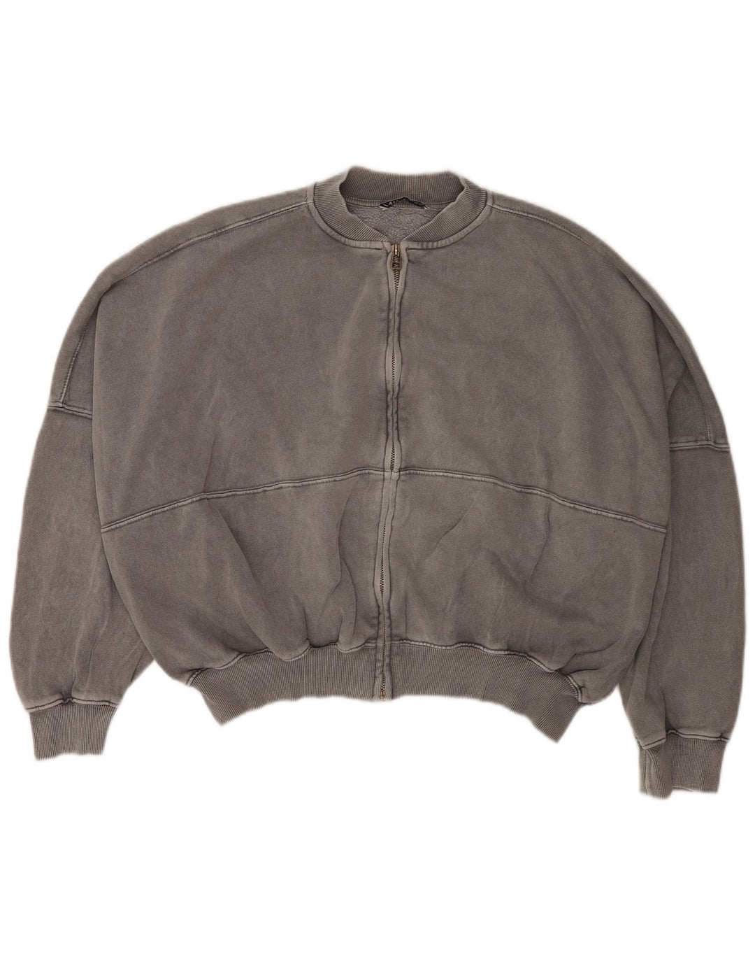 Damska bluza dresowa oversize Zara UK 10, mała, szara bawełna