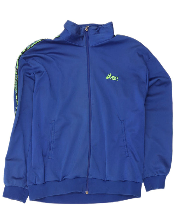 Męska kurtka dresowa Asics Graphic IT 56 2XL Niebieski poliamid