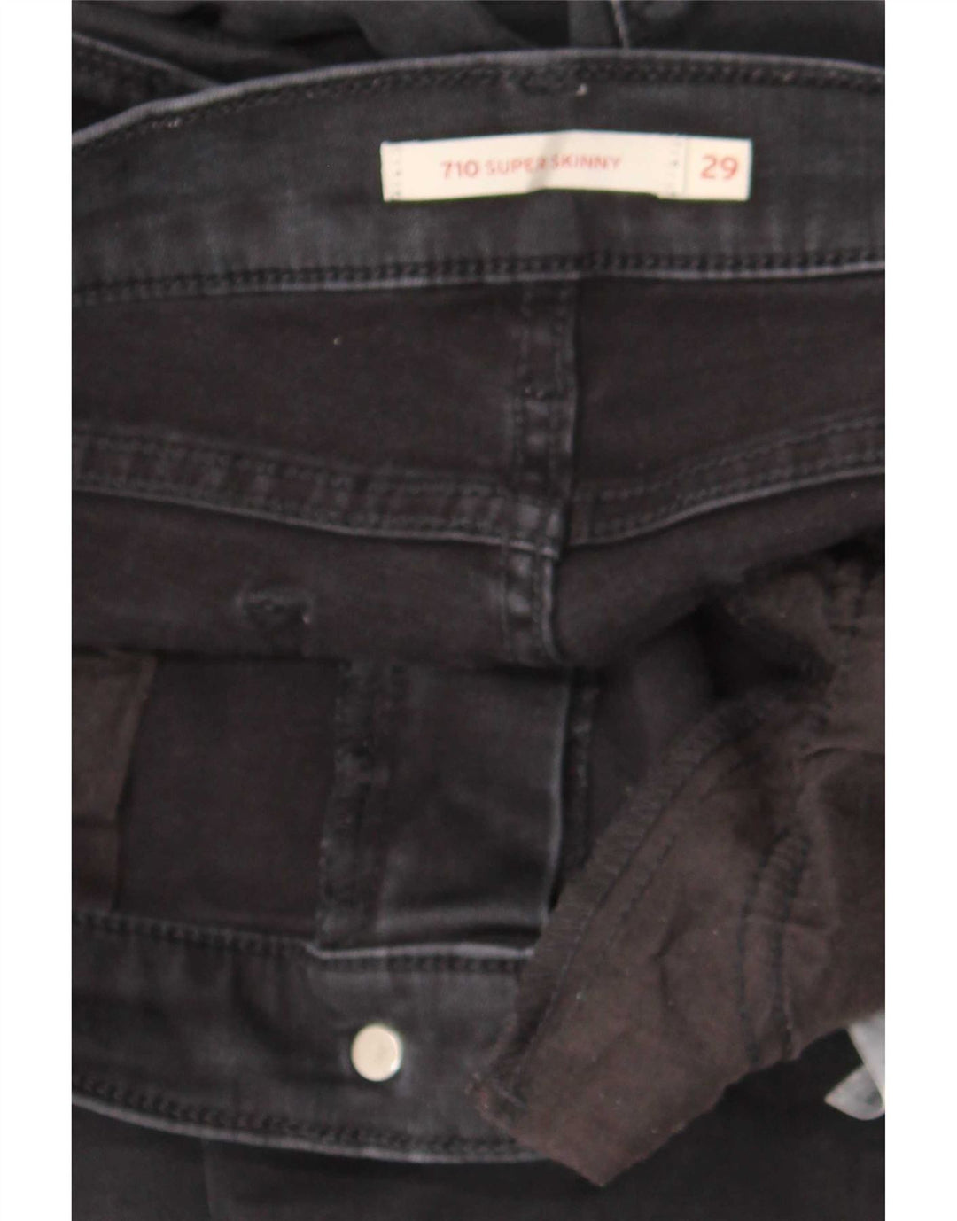 Damskie jeansy Levi's 710 Super Skinny W29 L28 Czarne