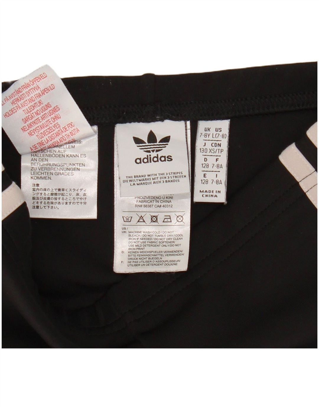 Legginsy Adidas Dziewczęce 7-8 Lat Czarne Poliester