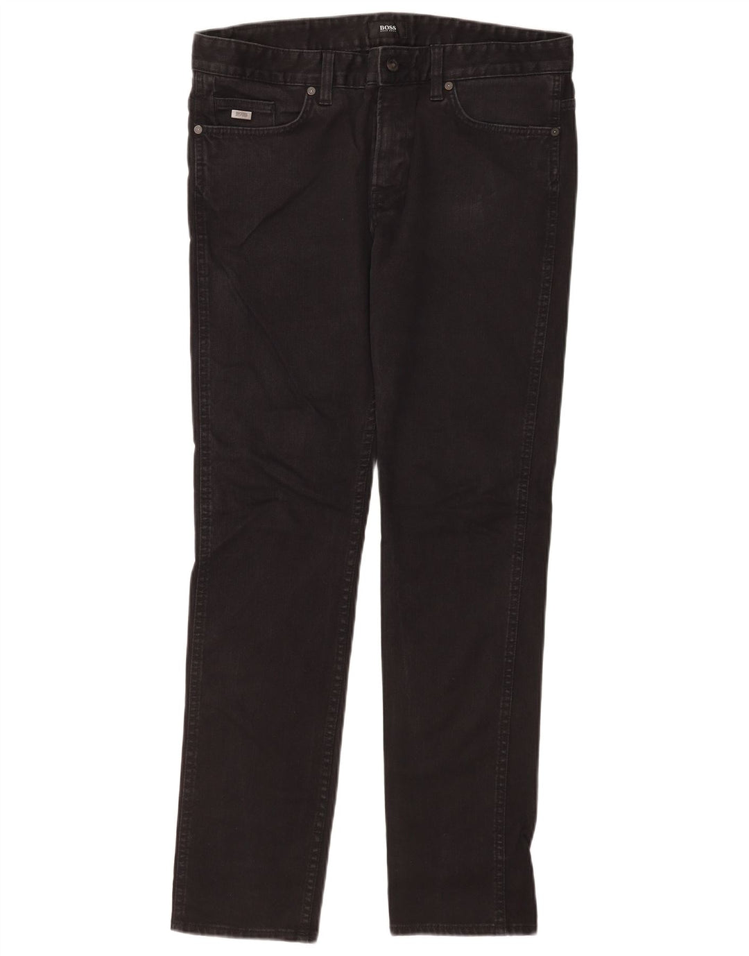 Męskie dżinsy Hugo Boss W34 L32 Czarne bawełniane