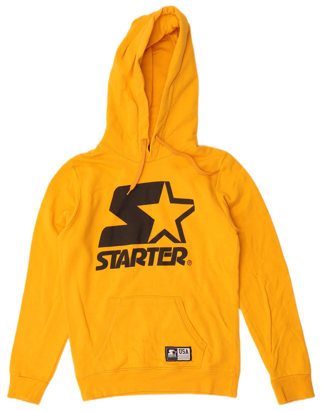 Męski sweter z kapturem Starter, mały, żółty