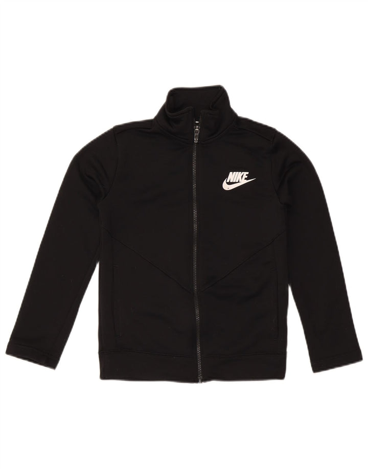 Chłopięca kurtka dresowa Nike 8-9 lat, mała, czarna, poliestrowa