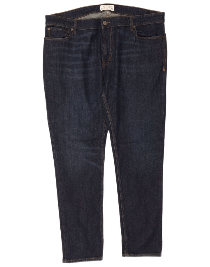 Męskie jeansy slim fit Fat Face W42 L29 Granatowa bawełna