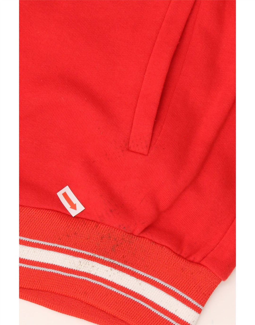 ERREA Mens Graphic Tracksuit Top Jacket Medium Red Cotton Vintage Errea and Second-Hand Errea from Messina Hembry 