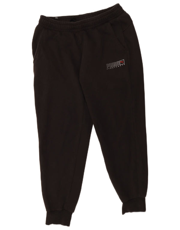 Damskie spodnie dresowe Puma Joggers UK 14, duże, czarne, bawełniane, sportowe