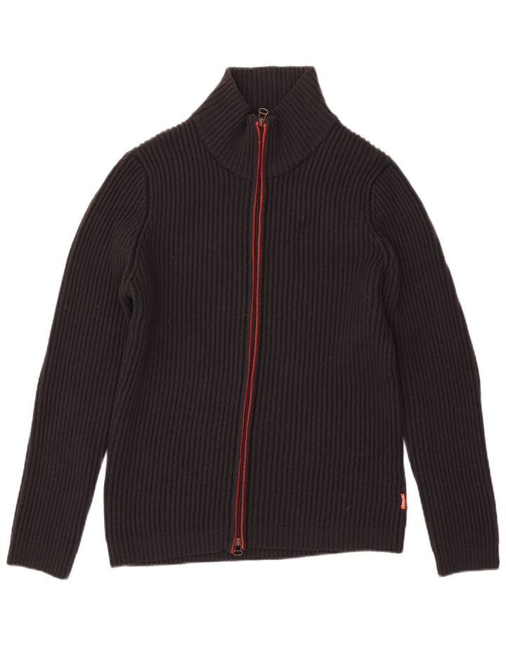 Męski sweter rozpinany Hugo Boss XL, czarna wełna