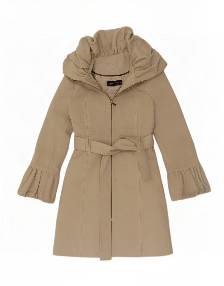 Damski trencz Zara UK 10 Small, szara wełna