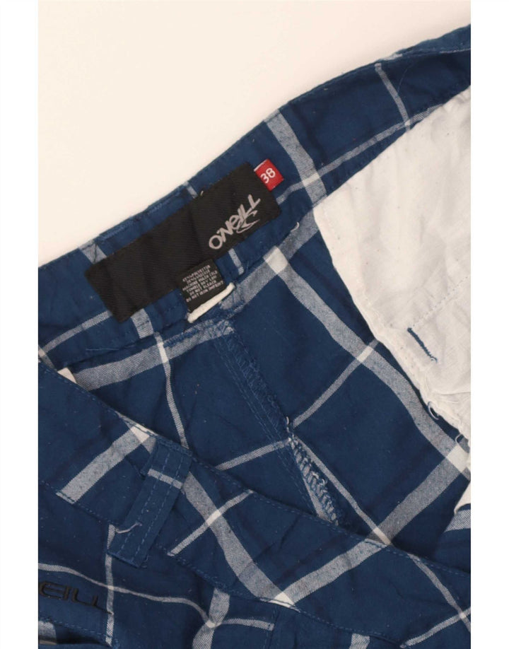 Męskie spodenki chino O'Neill W38 XL, poliester w niebieską kratkę