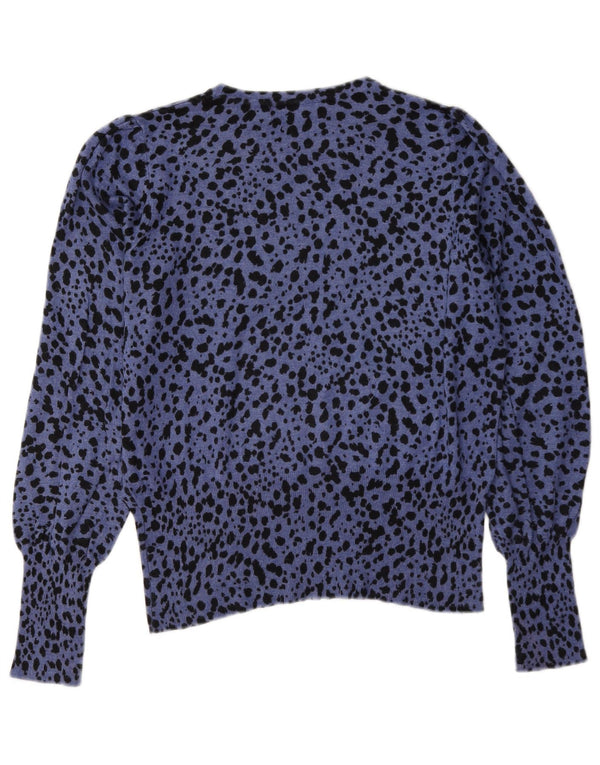 Marks & Spencer Damski sweter z dekoltem w łódkę, UK 12, średni niebieski