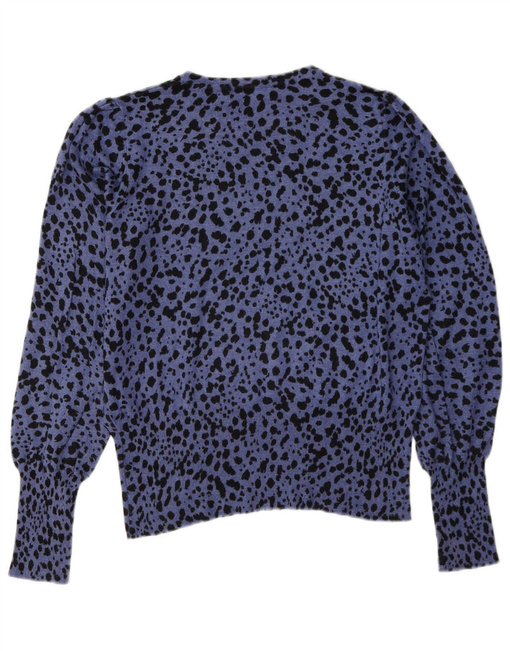 Marks & Spencer Damski sweter z dekoltem w łódkę, UK 12, średni niebieski