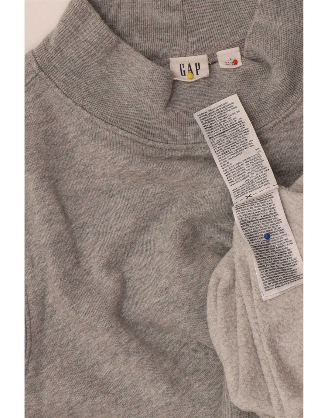 Damska bluza oversize Gap UK 10, mała, szara, nakrapiana bawełna