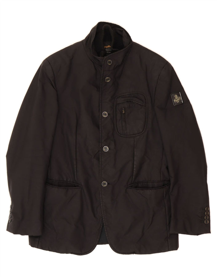 REFRIGIWEAR Mens Windbreaker Jacket IT 48 Medium Black Nylon Vintage Refrigiwear and Second-Hand Refrigiwear from Messina Hembry 