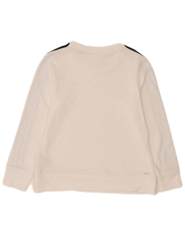 Adidas Damska bluza Climalite Jumper UK 12/14 Średni biały poliester