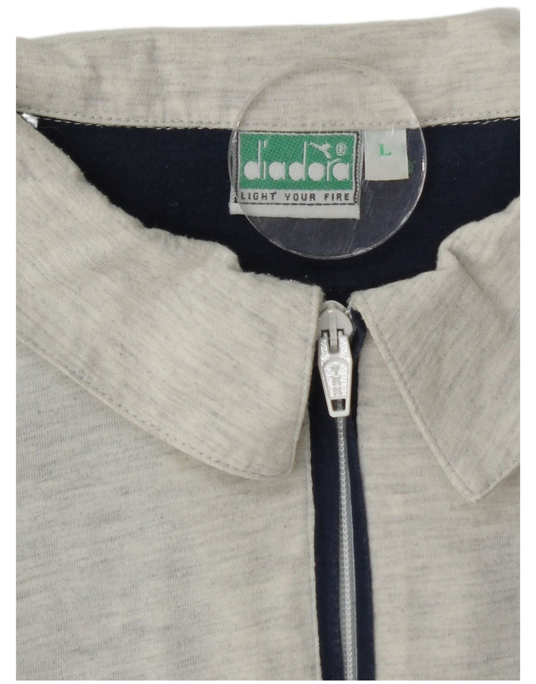 Męska koszulka polo DIADORA z grafiką, duża, granatowa, bawełniana w bloki kolorów