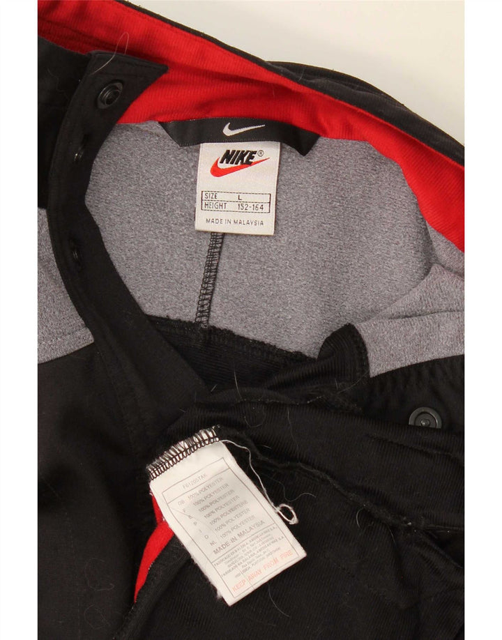 Chłopięca kurtka dresowa Nike Graphic na 12-13 lat, duża, czarna, z blokami kolorów
