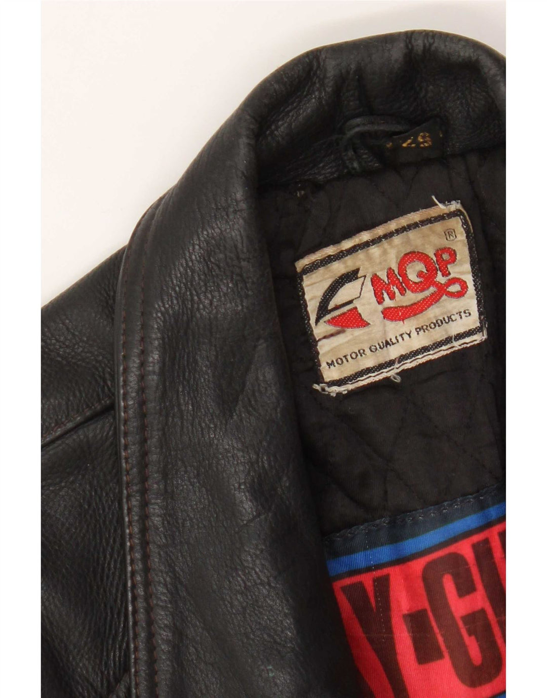 MQP Męska skórzana kurtka motocyklowa Biker IT 52 XL czarna