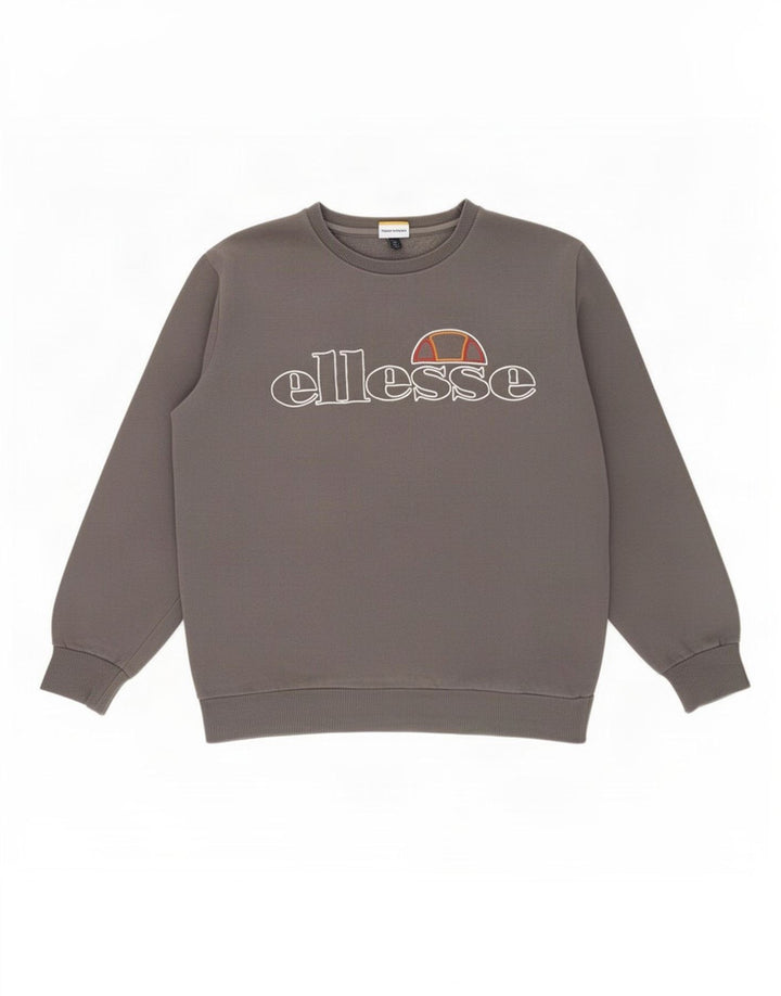 Męska bluza z grafiką Ellesse, duża, szara, bawełniana