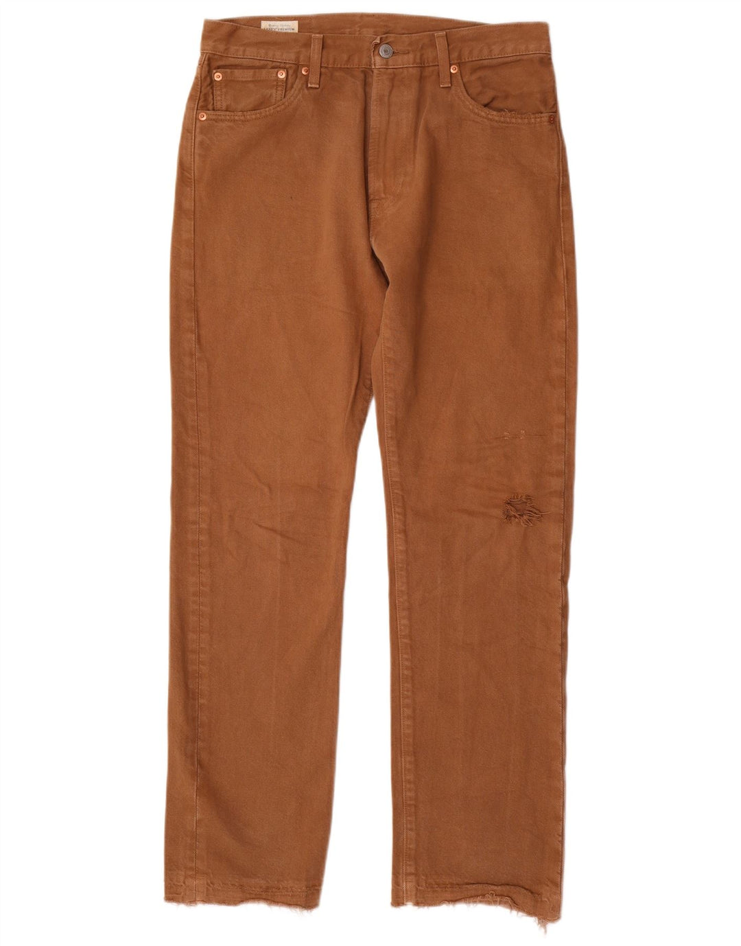 Męskie dżinsy Levi's 551 Straight W30 L32 Brązowa bawełna