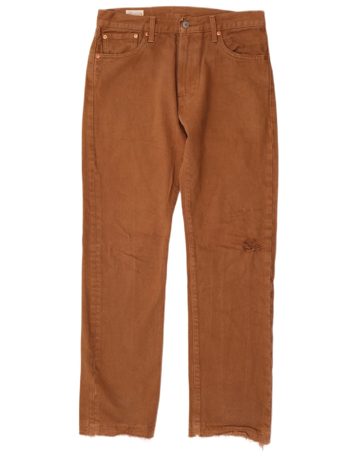 Męskie dżinsy Levi's 551 Straight W30 L32 Brązowa bawełna