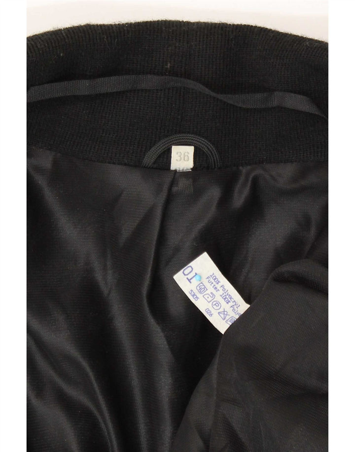 Vintage damska otwarta marynarka oversize EU 36 w małe szare paski