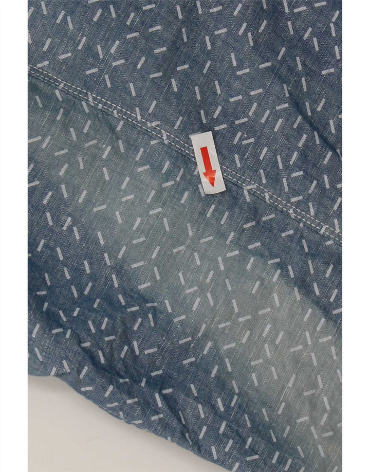Koszula męska G-Star XL w niebieskie kropki, lniana