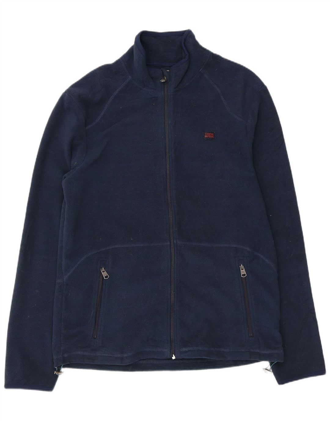 Think Różowa damska kurtka polarowa UK 18 XL, granatowa, poliestrowa