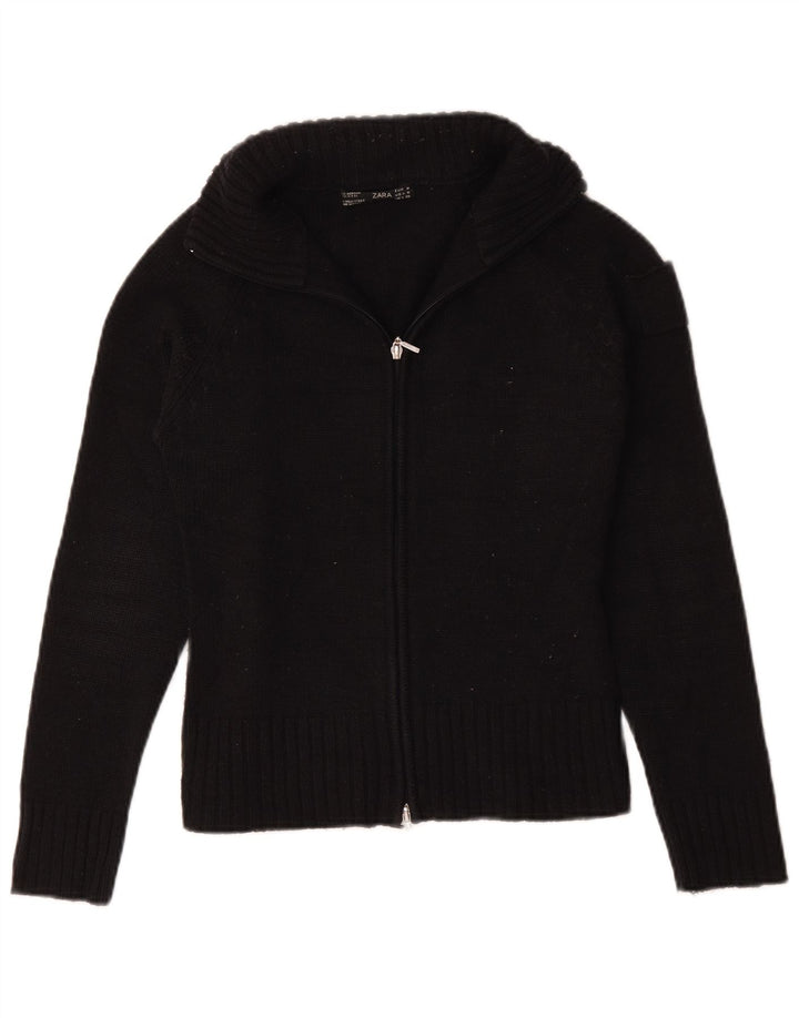 Sweter damski Zara Cardigan UK 12 Średni granatowy akryl
